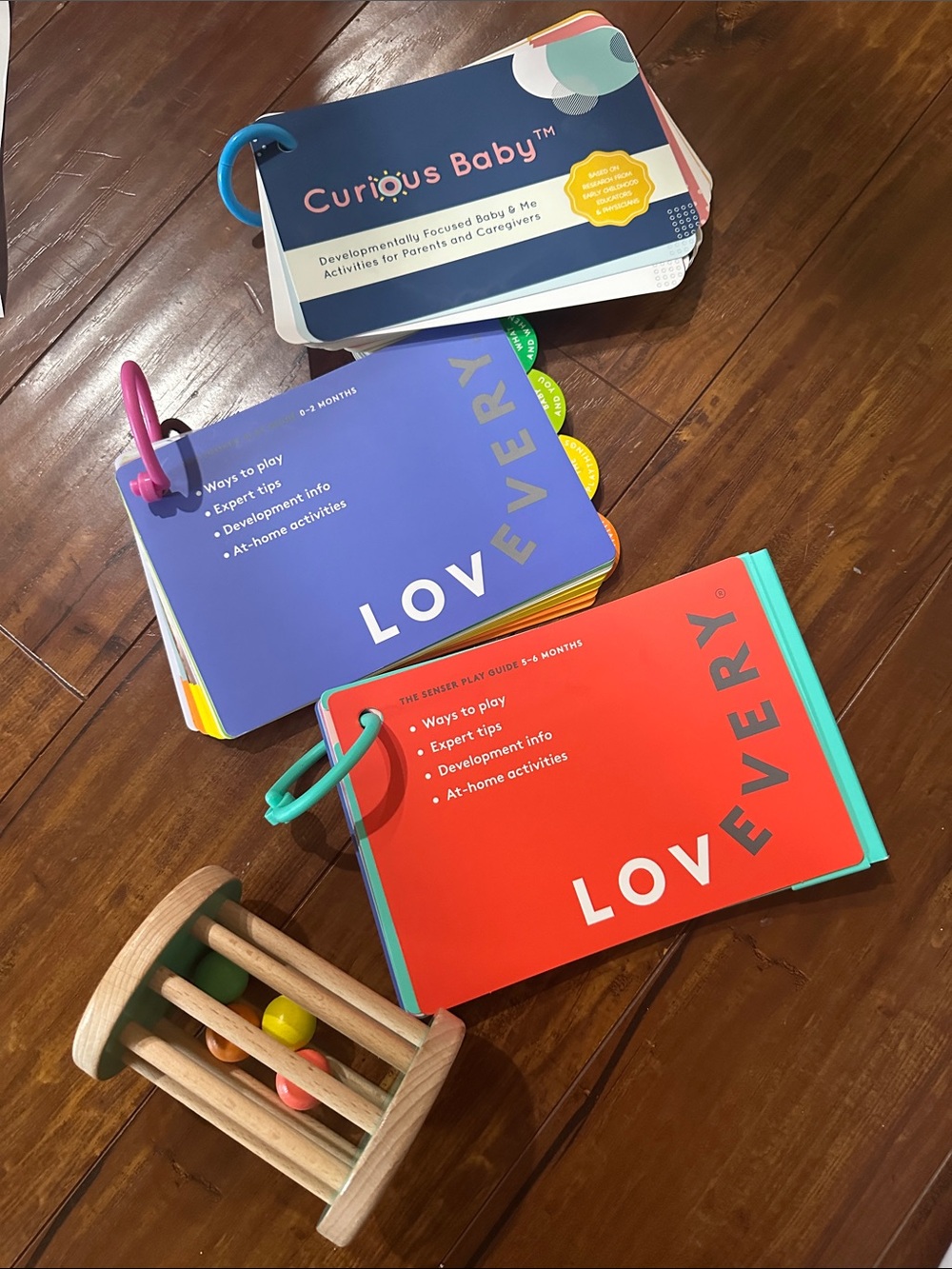 Lovevery Baby Play Guides Curious Baby Montessori Rolling Rattle Lot